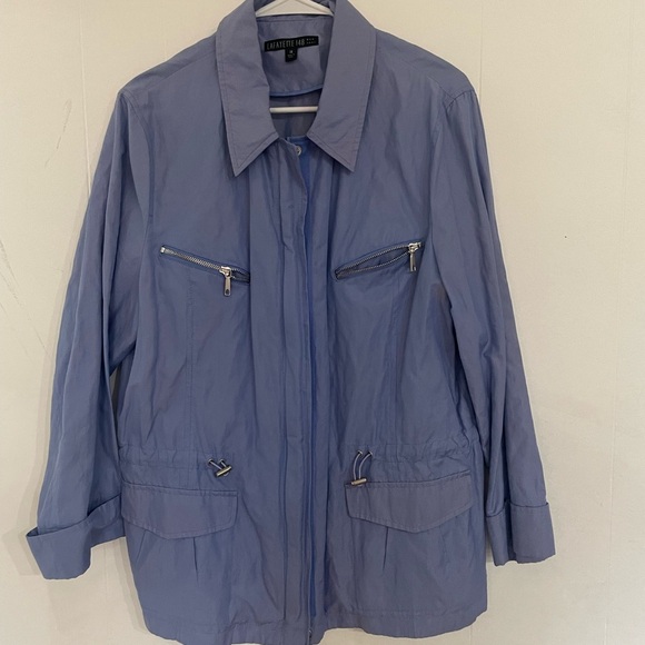 Lafayette 148 New York Jackets & Blazers - Lafayette 148 New York anorak utility jacket periwinkle size 14